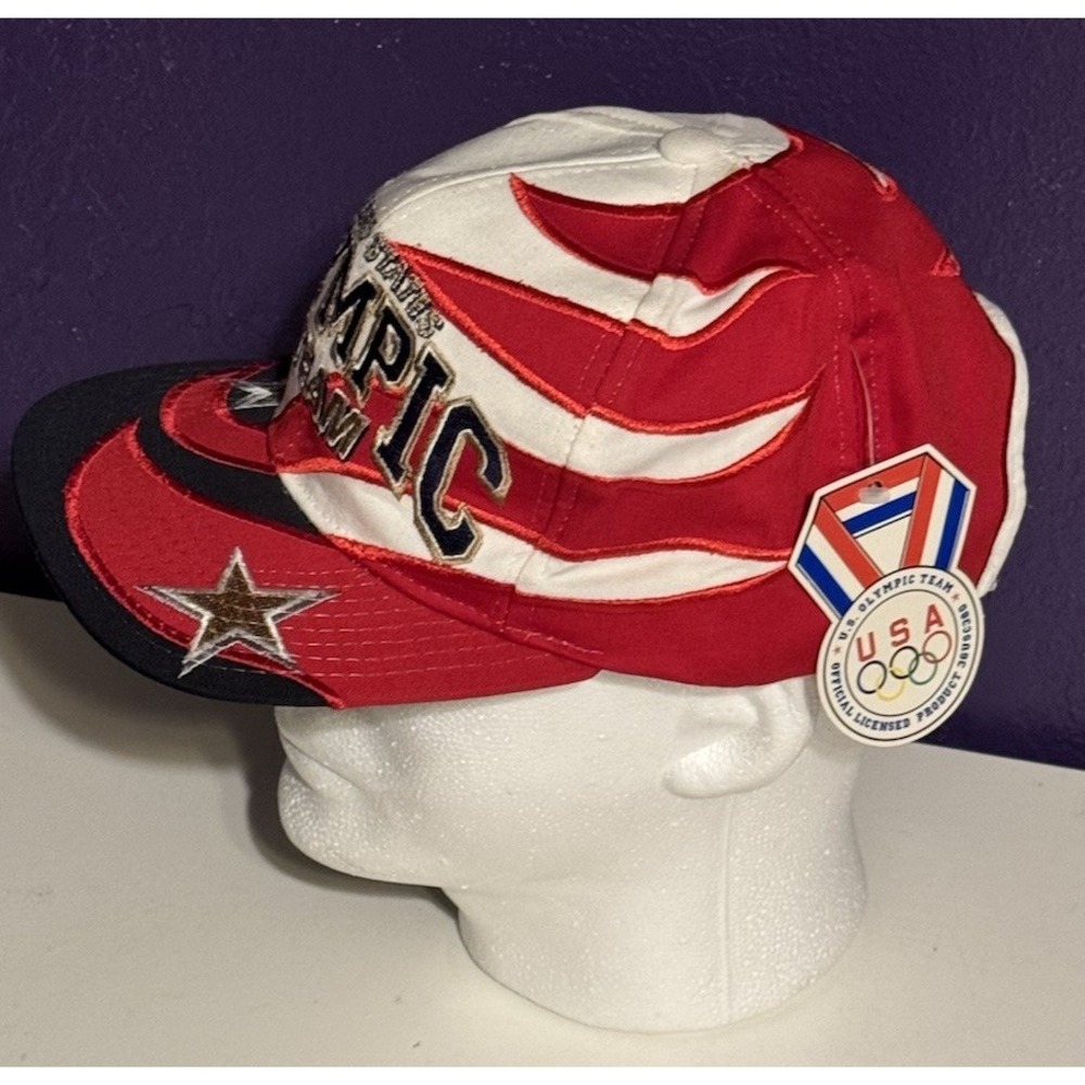 Vintage 90s Starter United States Olympic Team Hat Sharktooth Claw New Tags Rare